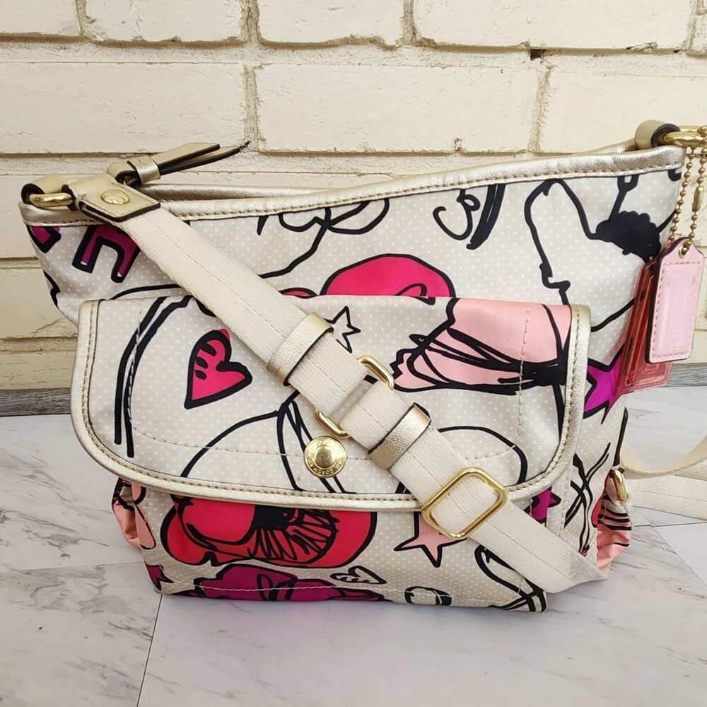 Vintage Coach Poppy Kyra Shoulder Bag Crossbody Purse
